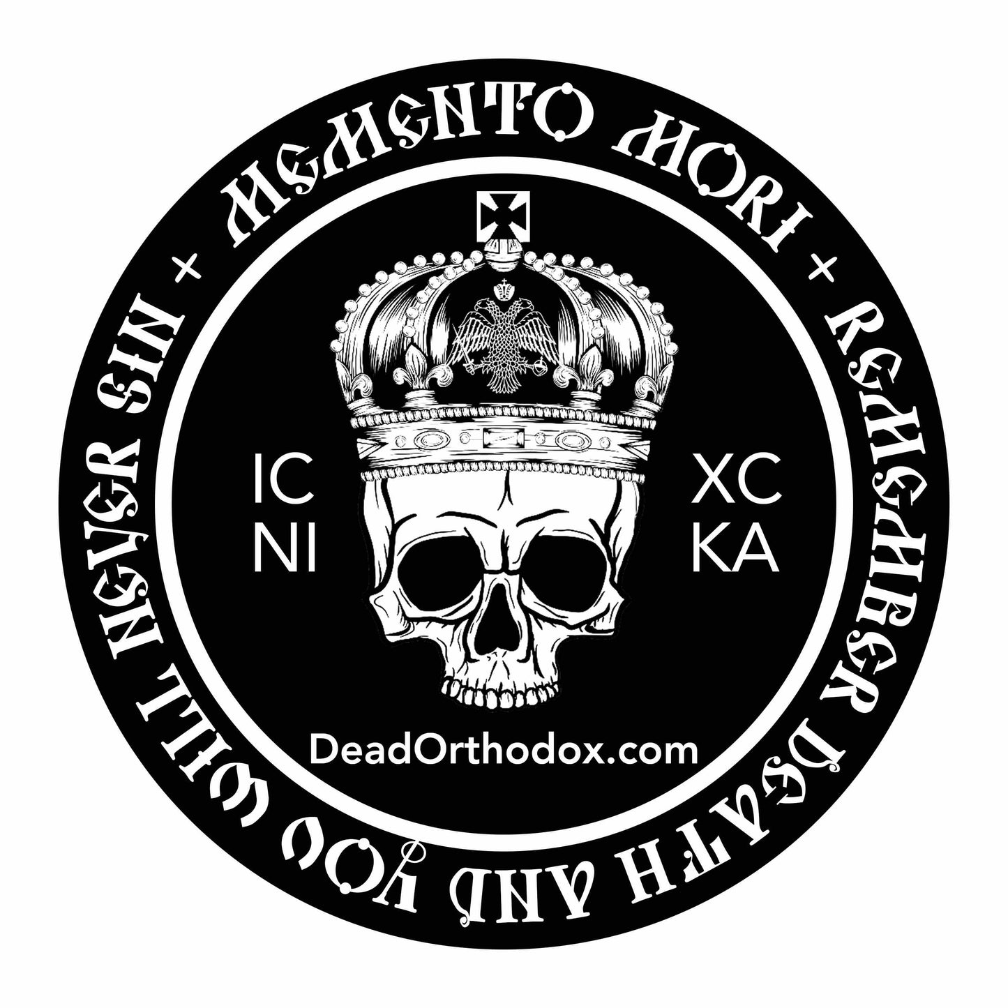 Memento Mori Sticker (4 inch circle)