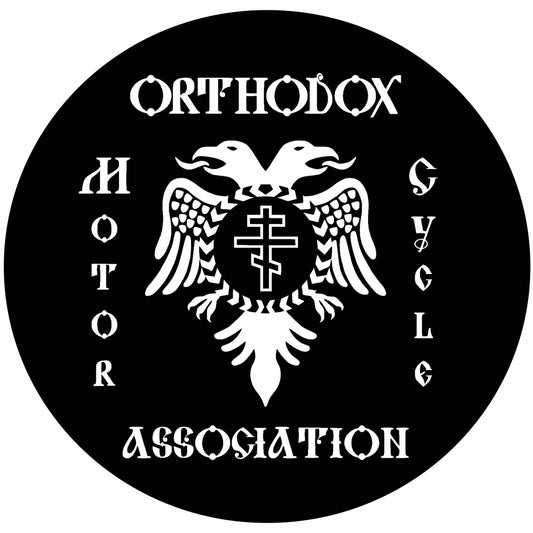 Orthodox Motorcycle Association Sticker (4 inch circle)