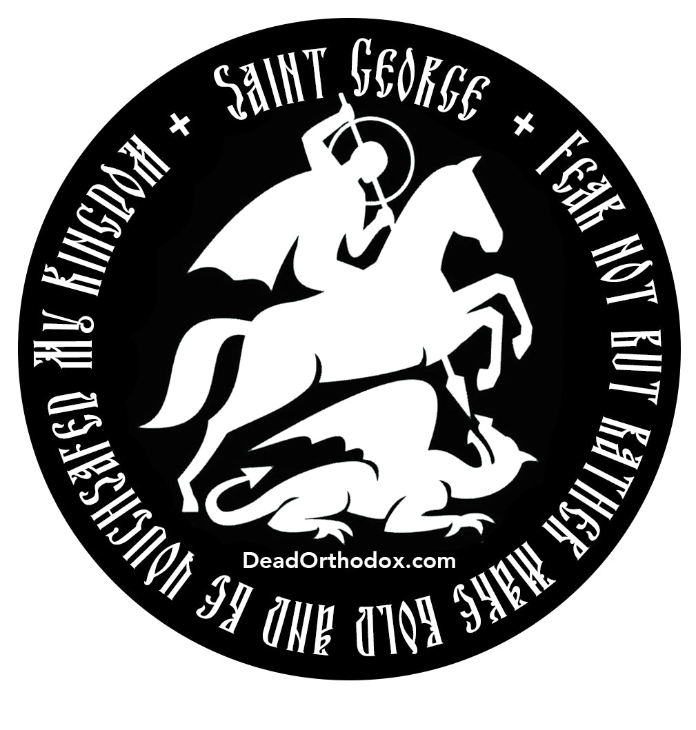 St George Sticker (4 inch circle)